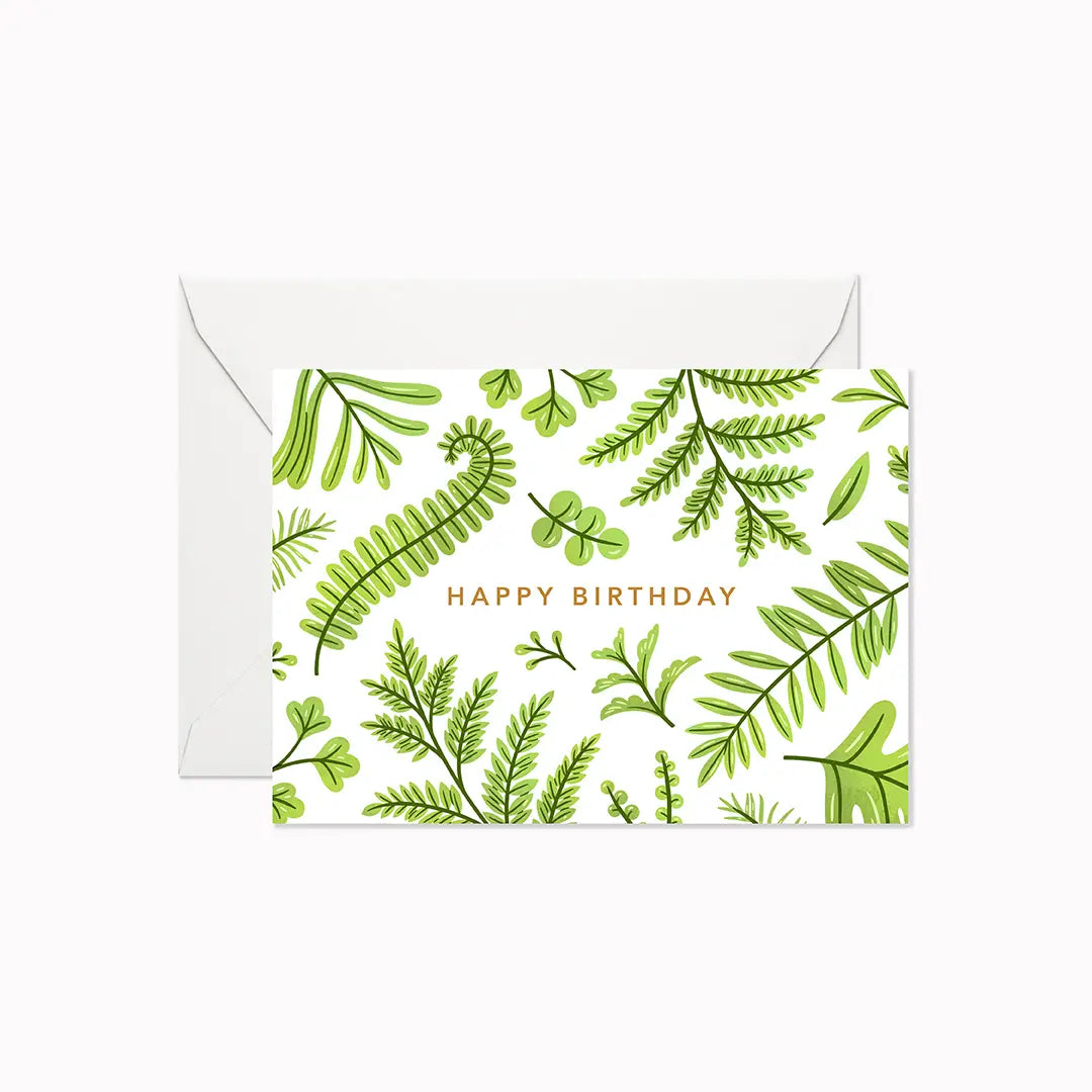 Card: Happy Birthday - Mini Fern Card