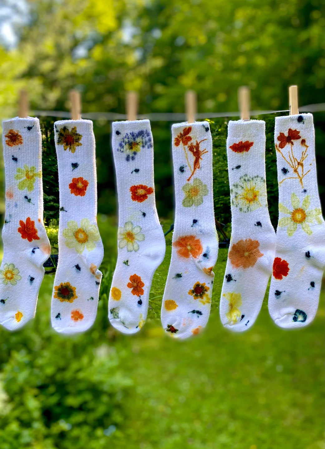 Floral Print Socks