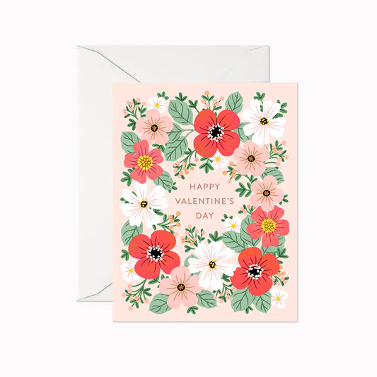 Card: Valentine’s Day - Pink and Red